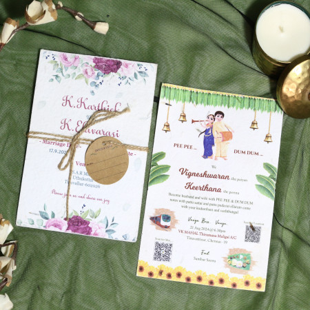 Single Card with Jute Tag